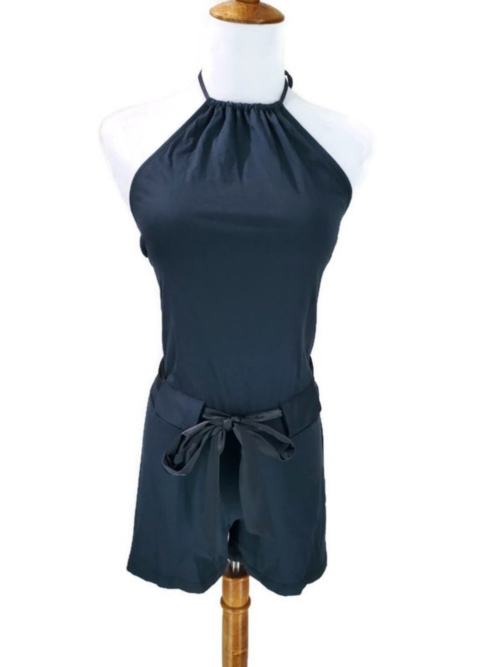 Express Romper New With Tags Black Y2K Early 2000's Pima Cotton Made In USA XS